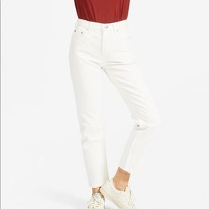 Everlane white high waist straight jean size 26